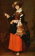 Francisco de Zurbaran Saint Margaret, dressed as a shepherdess. oil on canvas